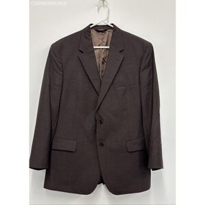 JOS. A BANK MEN'S BROWN 100% WOOL JACKET - Size 44R